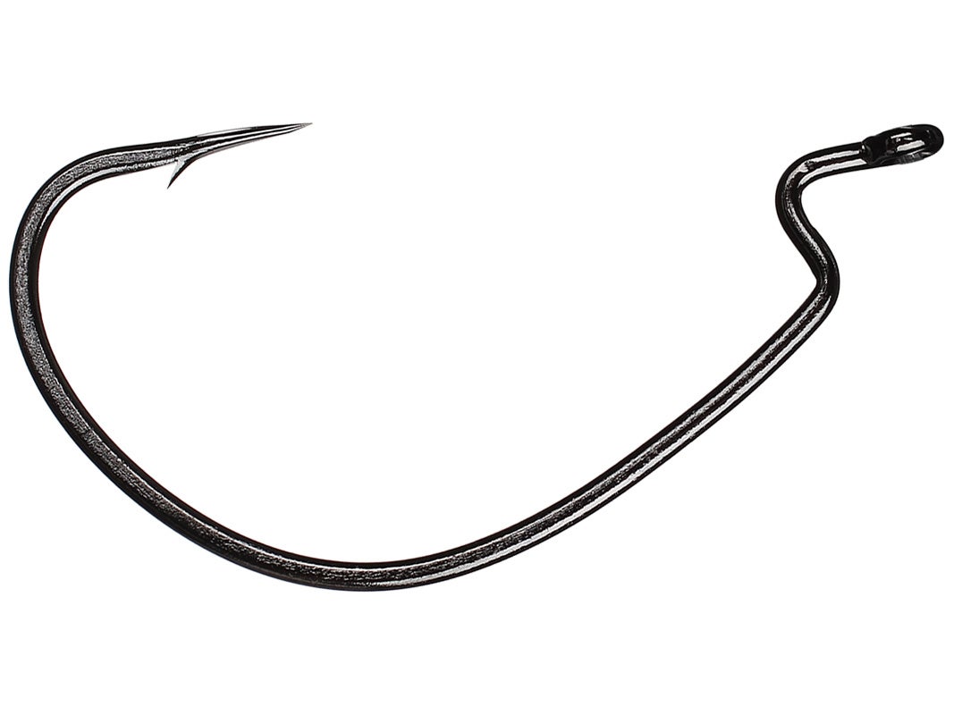 Mustad Power Lock Plus 28º Wide Gap Hook – Size 1/0, For Soft Plastic Baits, Strong & Sharp