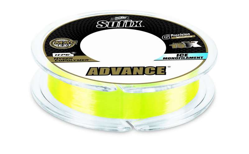 Sufix Advance Ice Monofilament  Line ice fishing lure tackle store ontario canada quebec bass pike walleye
