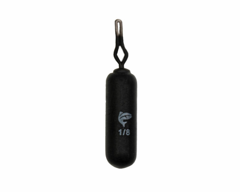 Tungsten Drop Shot Weight Cylinder Matte Black