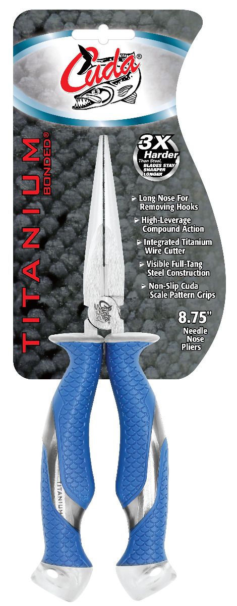 8.75" Titanium Bonded Needle Nose Pliers