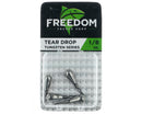 Tungsten Drop Shot Weight Tear Drop Silver