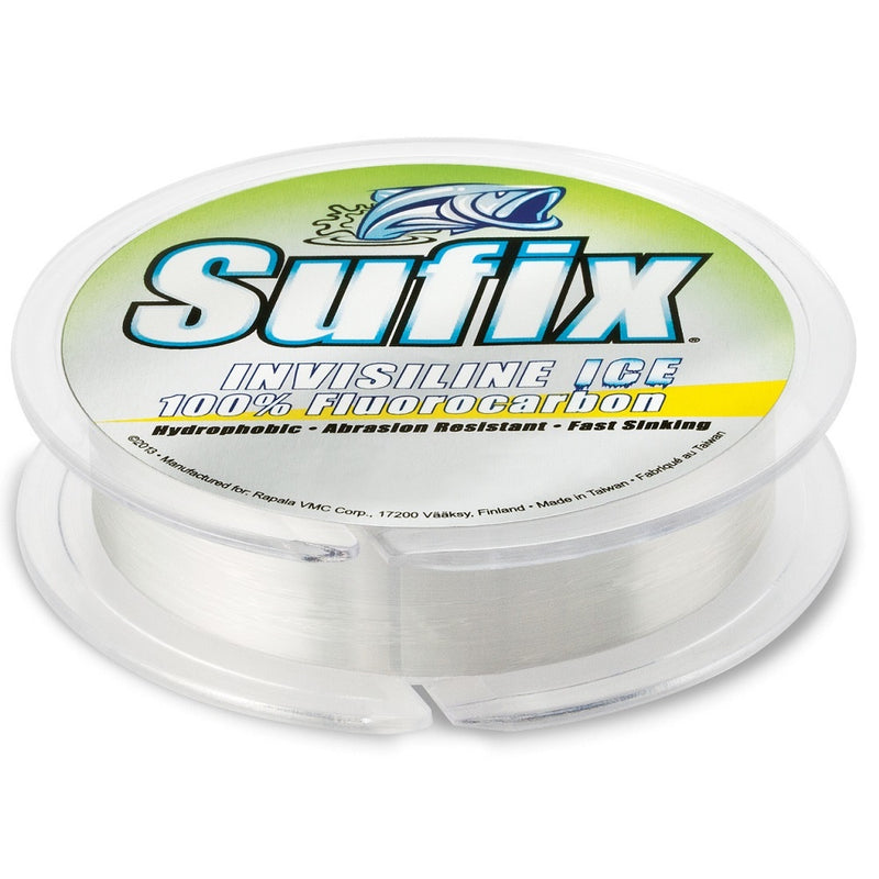 Sufix Invisiline Ice Fluorocarbon Line ice fishing lure tackle store ontario canada quebec bass pike walleye